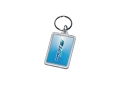 Porte-clés rectangulaire en acrylique 1-1/16" x 1-3/4" - imprimé en numérique 4 couleurs process