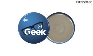 Button - Round 2- 1/4" Magnetic Back - Printed digitally 4 color process